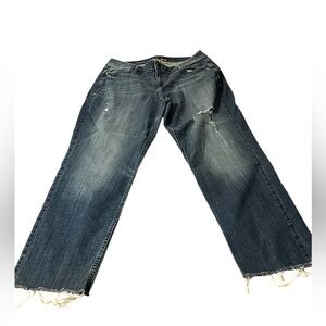 Lane Bryant Dark Blue Straight-Leg Jeans